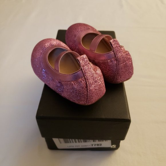 YOSI SAMRA Kids Miss Samara Sparkly Ballet Mary Jane Flat Shoes Size 5C - Picture 9 of 9